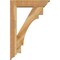 Ekena Millwork Merced Traditional Rough Sawn Bracket w/ Offset Brace, Western Red Cedar, 6"W x 24"D x 36"H BKT0604X24X36MRC01RWR - alternate 2